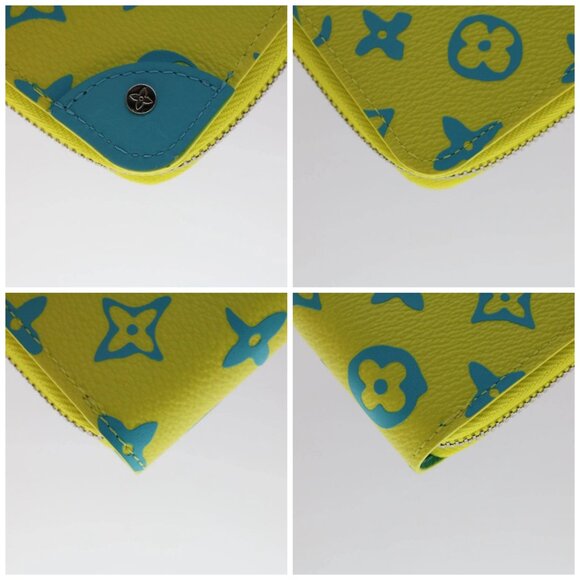 LOUIS VUITTON Playground Zippy Wallet Vertical Wallet Yellow M82005 Auth 48507SM - Picture 14 of 16